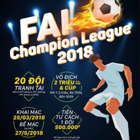 FAI CHAMPION LEAGUE 2018: Cuộc chiến của những chiến binh sân cỏ chính thức trở lại