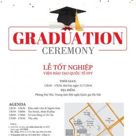 Sinh viên Viện đào tạo Quốc tế FPT Hà Nội hân hoan chào đón ngày Lễ tốt nghiệp