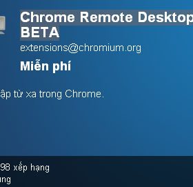 Điều khiển máy tính từ xa bằng Chrome