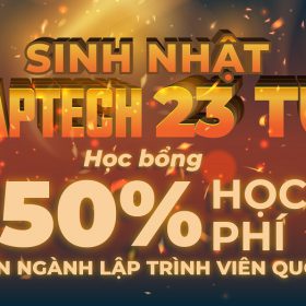 FPT Aptech dành 300 suất học bổng 50% đón sinh nhật lần thứ 23