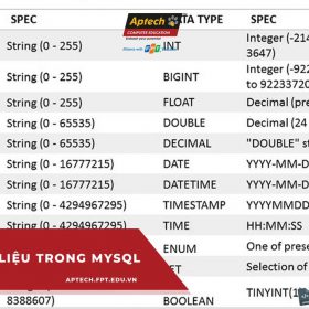 Các kiểu dữ liệu trong MySQL mà bạn cần phải biết