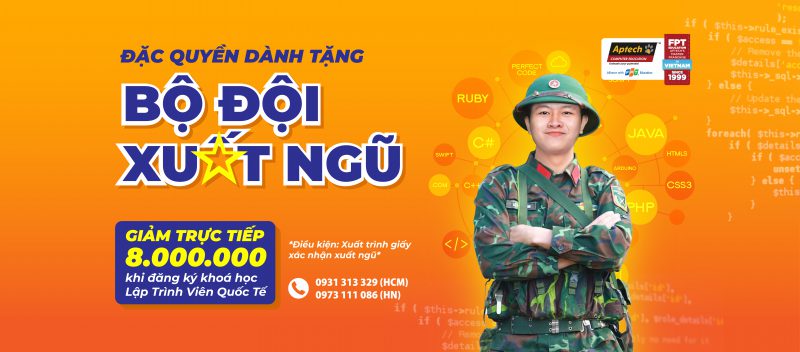 Học bổng "Bộ đội xuất ngũ" | FPT Aptech