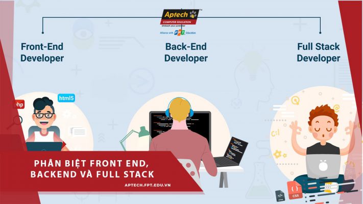Phân biệt front end, back end, full stack