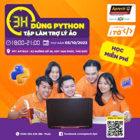 FPT Aptech mở lớp học Lập trình Python miễn phí!