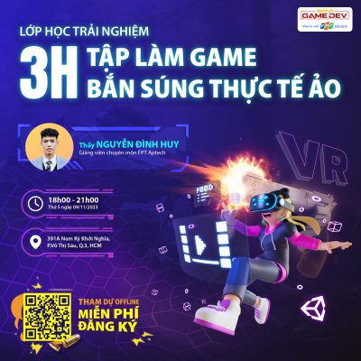 Lớp học trải nghiệm làm game thực tế ảo