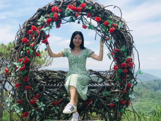 Võ Thùy Diệu học trực tuyến tại FUNiX để đổi nghề. Ảnh: Nhân vật cung cấp