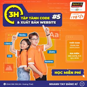 Lớp học I TỜ #5: 3H TẬP TÀNH CODE VÀ XUẤT BẢN WEBSITE