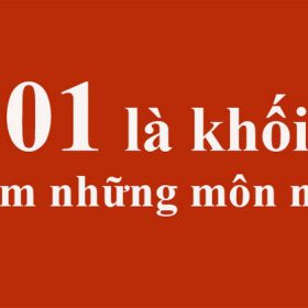 Khối C01 gồm những môn nào? Khối C01 gồm những ngành nào? 