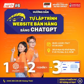 Lớp học I Tờ #6: HƯỚNG DẪN TỰ LẬP TRÌNH WEBSITE BÁN HÀNG BẰNG CHATGPT