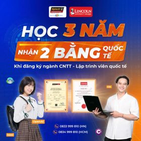 “3 năm 2 bằng” – Bước đệm vững chắc để trở thành lập trình viên quốc tế