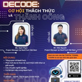 Talkshow PROJECT DECODE: Cơ hội, thách thức và thành công – Bước đệm chinh phục ngành IT