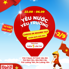 Rực rỡ sắc đỏ ngày Quốc khánh – Check in ngay, nhận quà liền tay