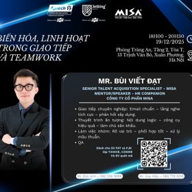 Giờ học doanh nghiệp “Biến hóa, linh hoạt trong giao tiếp và teamwork” chính thức lên sóng