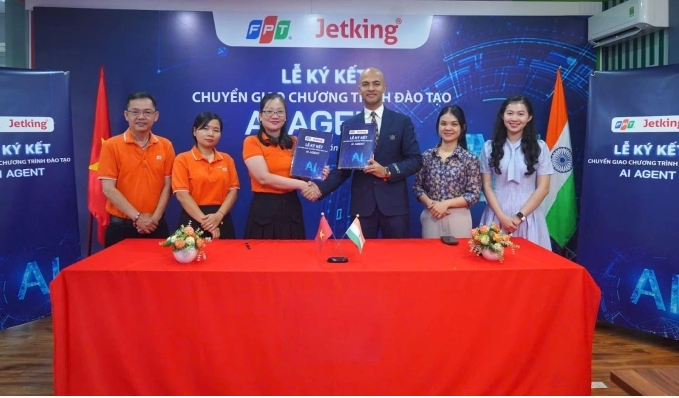 FPT cùng Jetking Ấn Độ đào tạo AI Agent tại Việt Nam