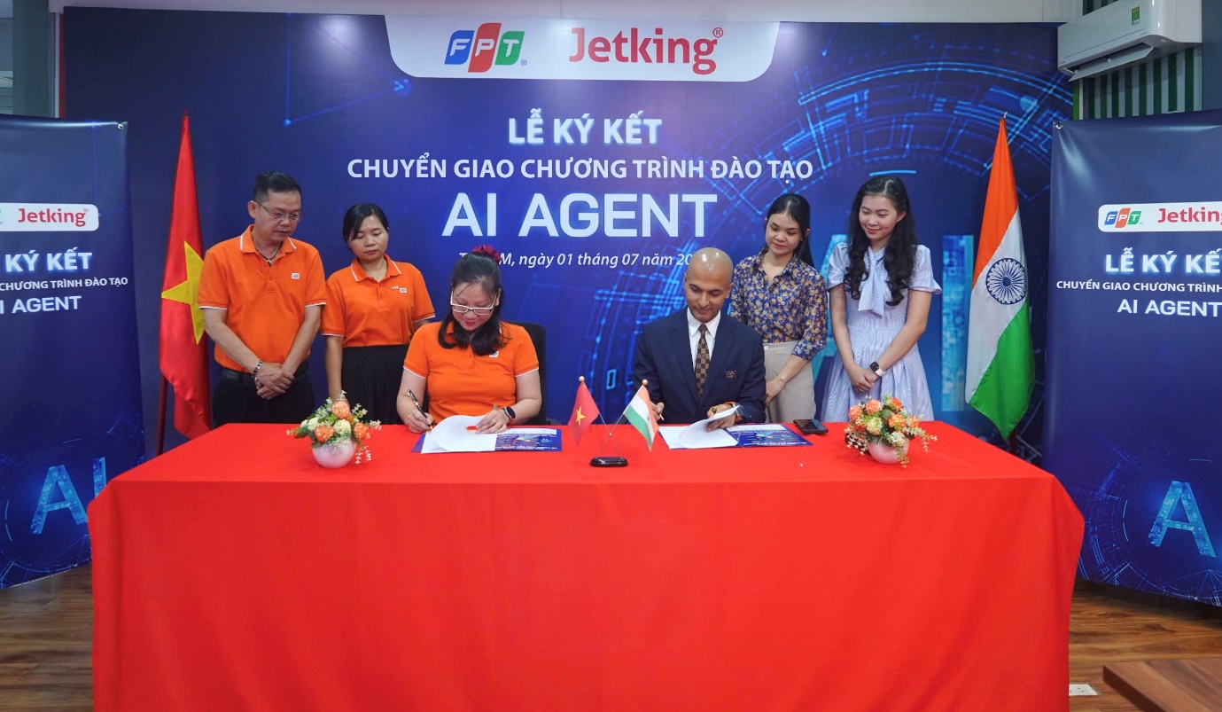 Đột phá trong đào tạo AI: FPT tiếp nhận chương trình AI Agent tiên tiến từ Jetking Ấn Độ