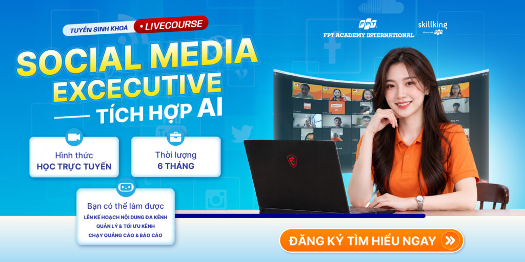 Khóa học Digital Marketing Online tích hợp AI dành cho người mới bắt đầu