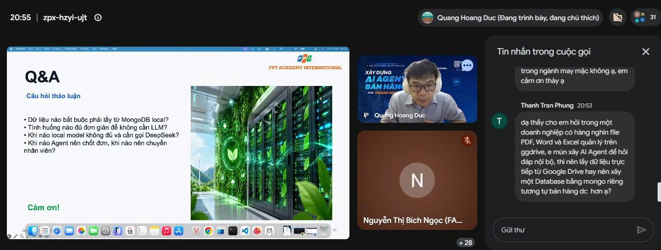 3 giờ trải nghiệm xây dựng AI Agent bán hàng cho doanh nghiệp