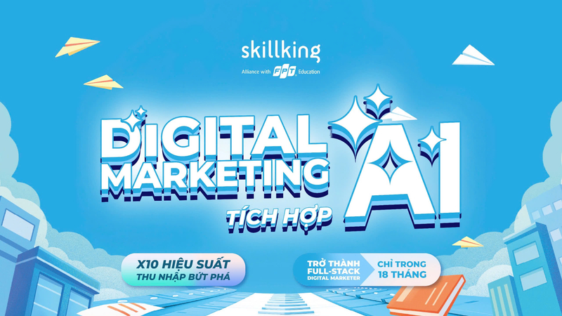Ngành Digital Marketing là gì? Xu hướng và cơ hội nghề nghiệp 8 FPT Academy International là đơn vị tiên phong đào tạo Digital Marketing tại Việt Nam với chương trình học được tối ưu hóa, phù hợp với thực tế.