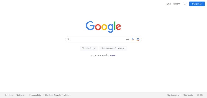 2.Anh chup man hinh trang chu Google