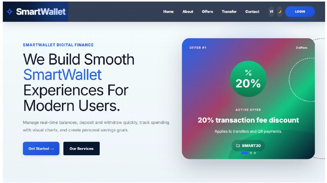 SmartWallet: Đồ án ví điện tử kỳ 2 của sinh viên FPT Aptech