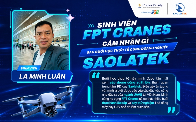4. Học Thiết kế & Vận hành hệ thống Drone FPT Cranes ra làm gì?