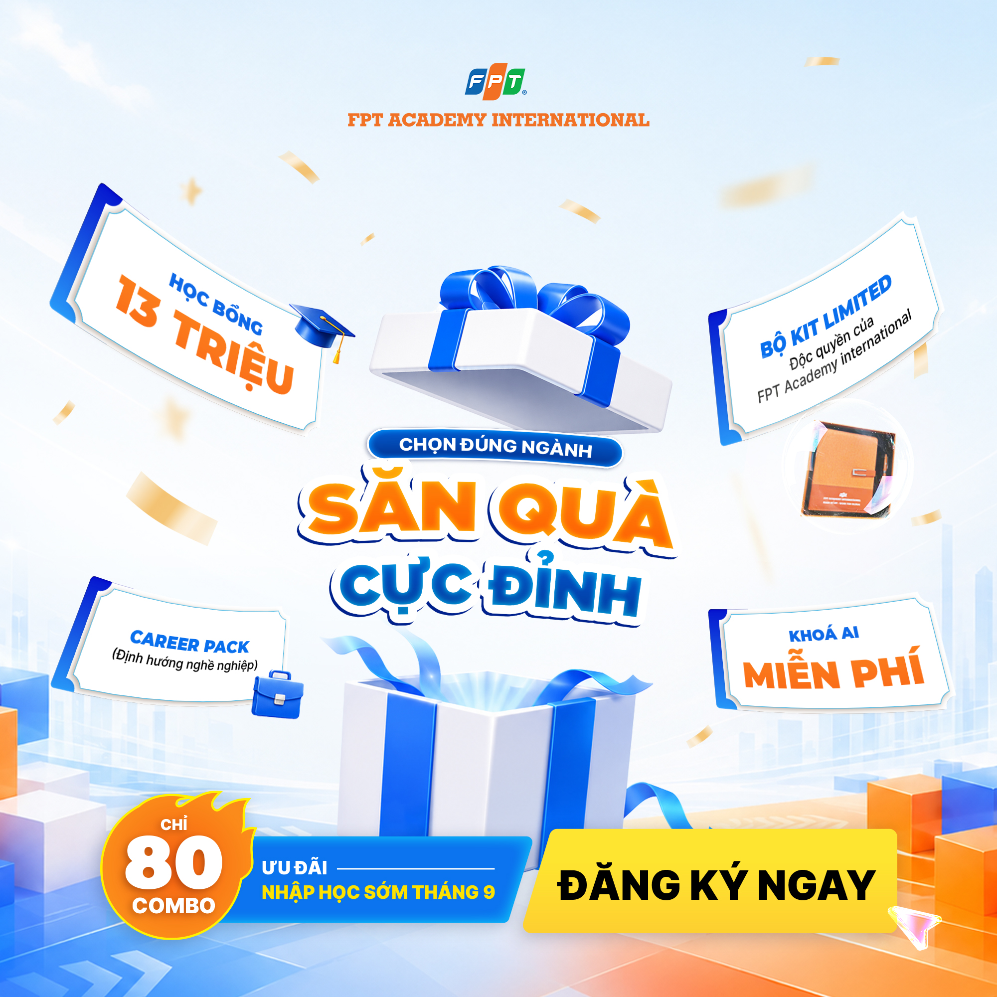 Ưu đãi nhập học 2026: Chọn đúng ngành - Săn quà cực đỉnh cùng FAI
