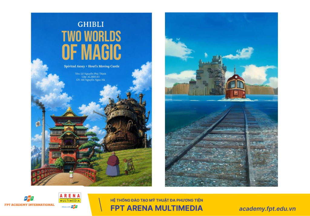 Học InDesign tại FPT Arena Multimedia qua đồ án tạp chí Ghibli