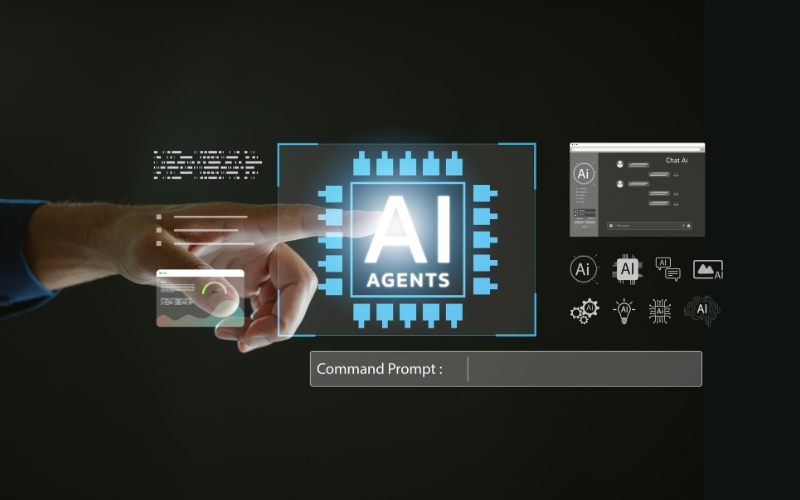 AI Agent vận hành theo quy trình nhiều bước để hoàn thành mục tiêu được giao.
