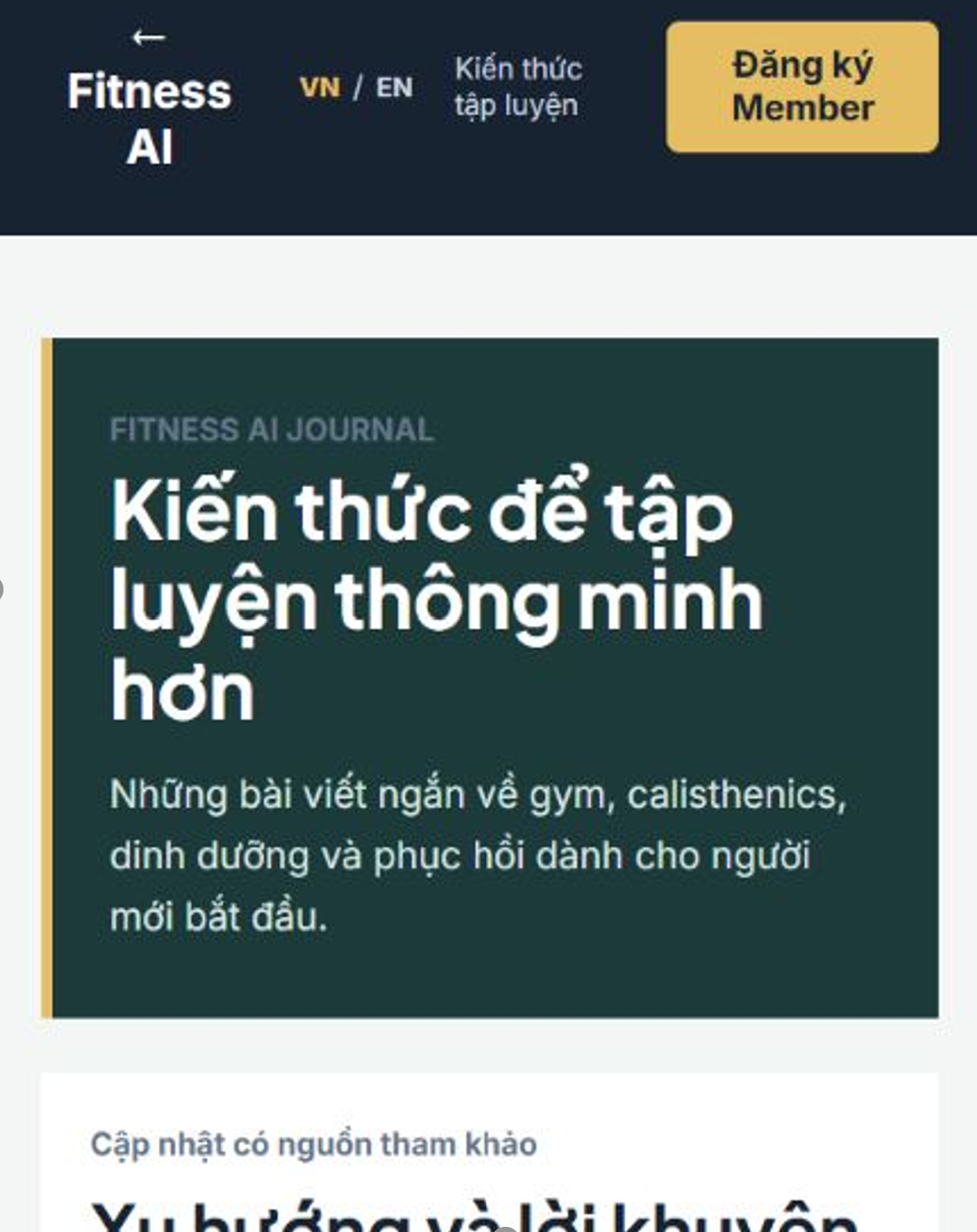 Fitness AI: Sinh viên FPT Aptech phát triển nền tảng AI cá nhân hóa hành trình tập luyện 3 Fitness AI