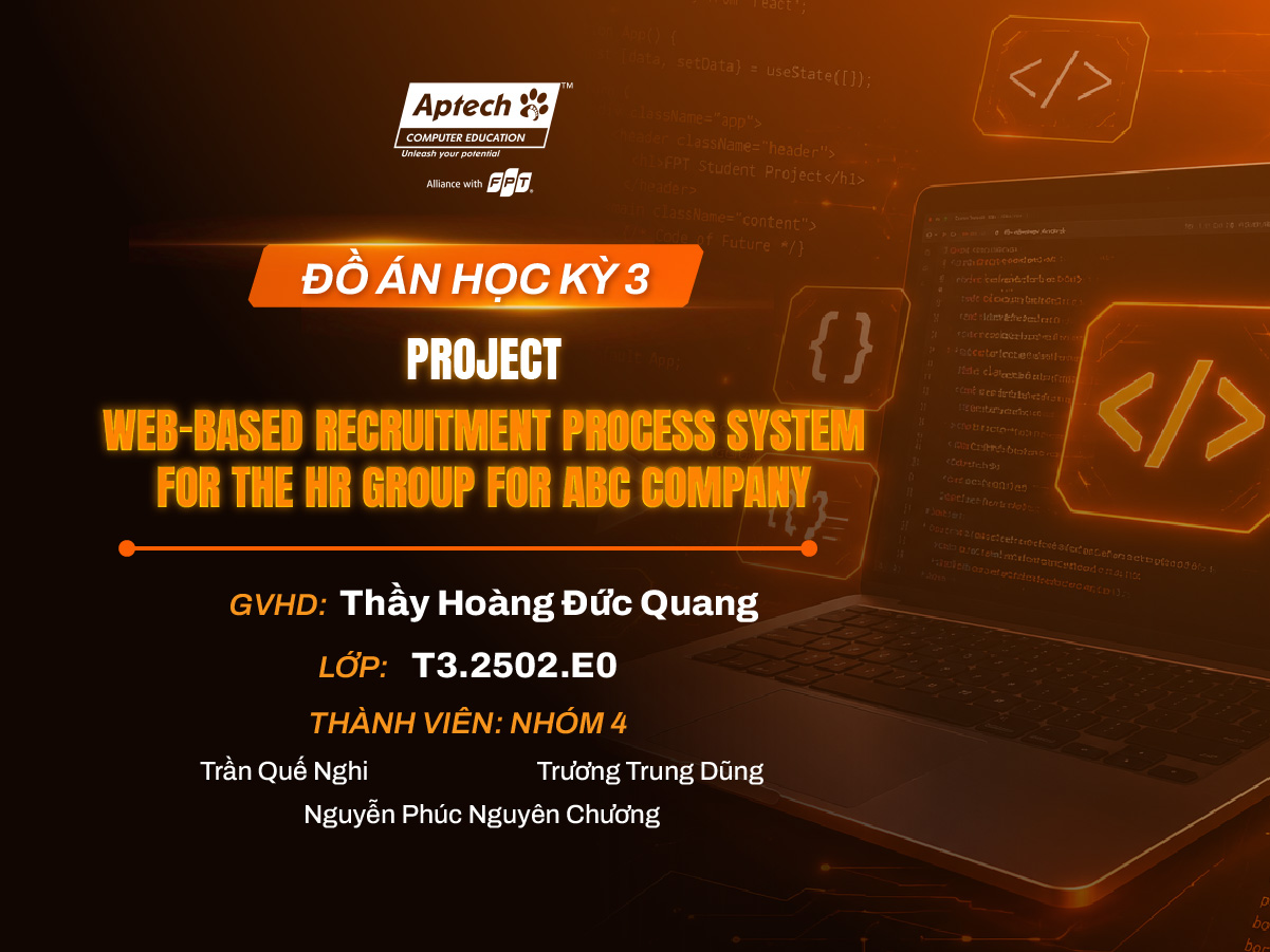 Đồ án sinh viên FPT Aptech: Xây dựng hệ thống quản lý quy trình tuyển dụng trên nền tảng web